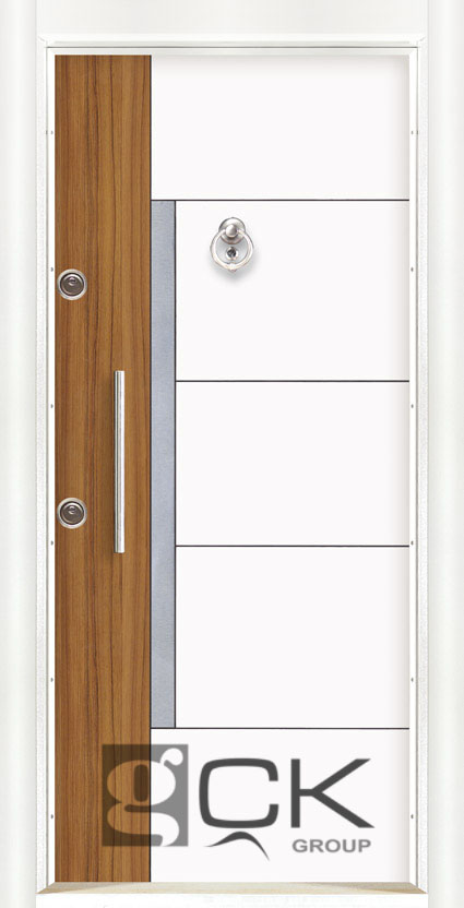 أبواب لامينوكس لونين 5304 - أبيض/ جوز امريكي