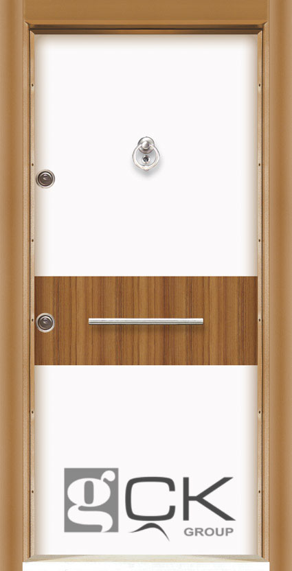 أبواب لامينوكس لونين 5305 - أبيض/ جوز امريكي